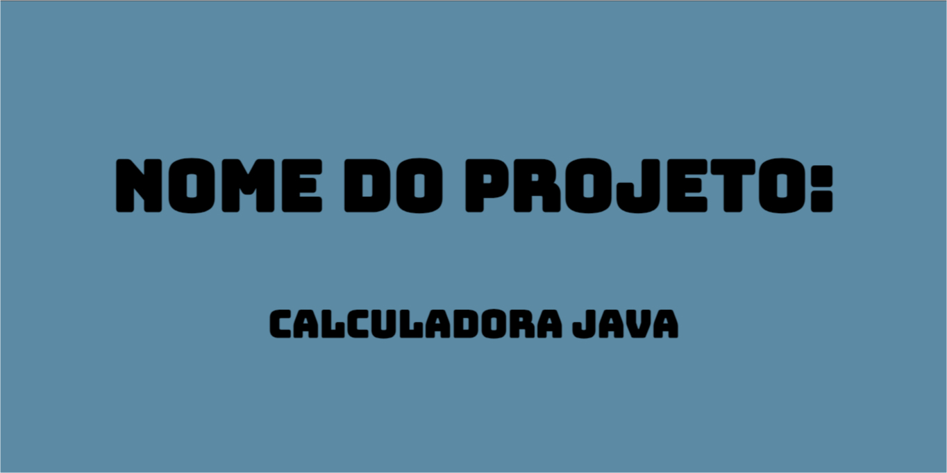 Imagem do projeto de calculadora java