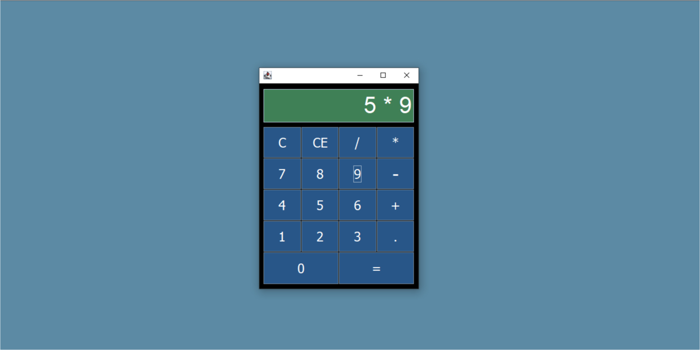 Imagem do projeto de calculadora java