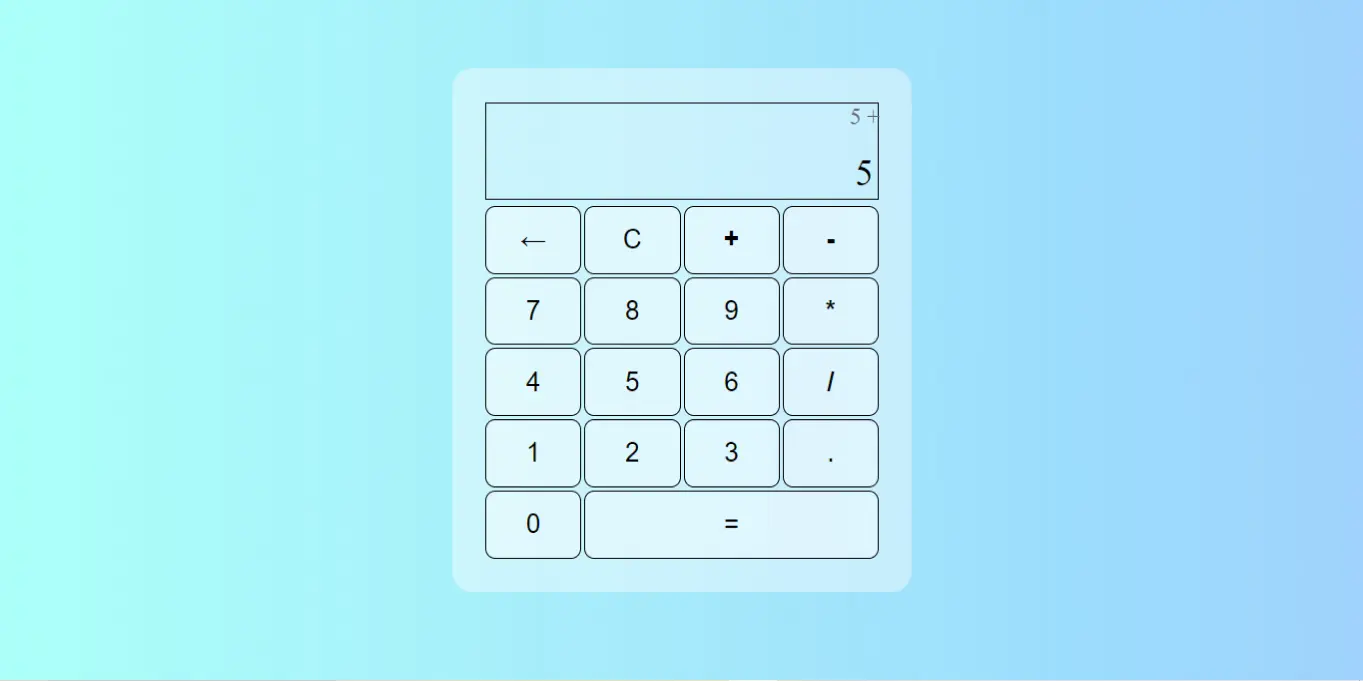 Imagem do projeto de calculadora JavaScript